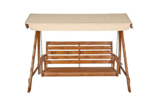 Helle pihakeinu ruskea-beige katos