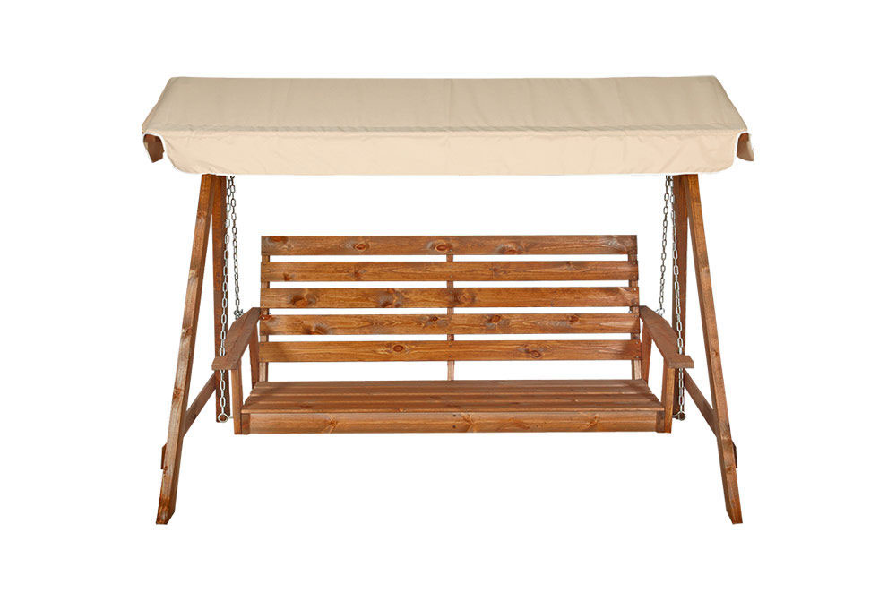 Helle pihakeinu ruskea-beige katos