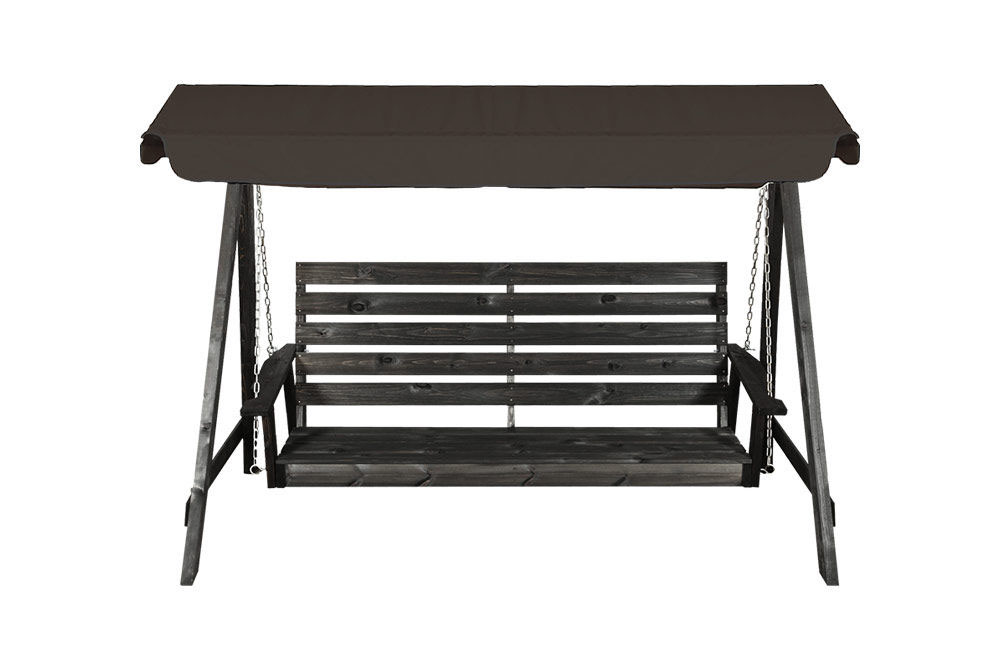 Helle pihakeinu tummanharmaa-musta katos